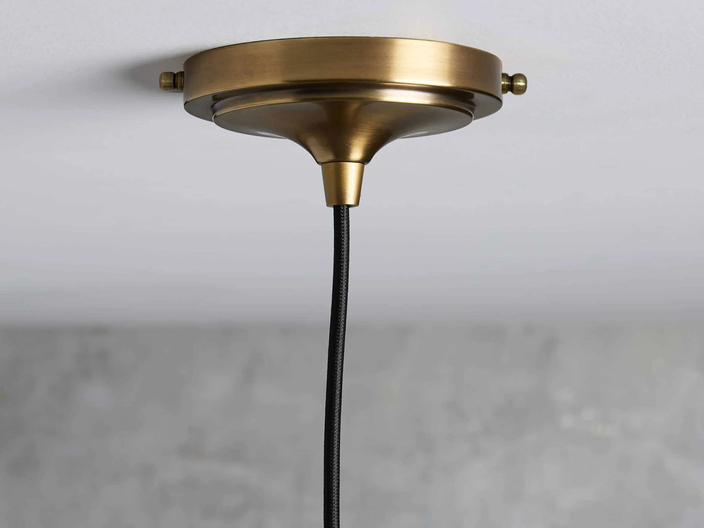 Hammered Brass Cone Pendant Light