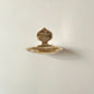 Engraved Unlacquered Brass Soap Dish