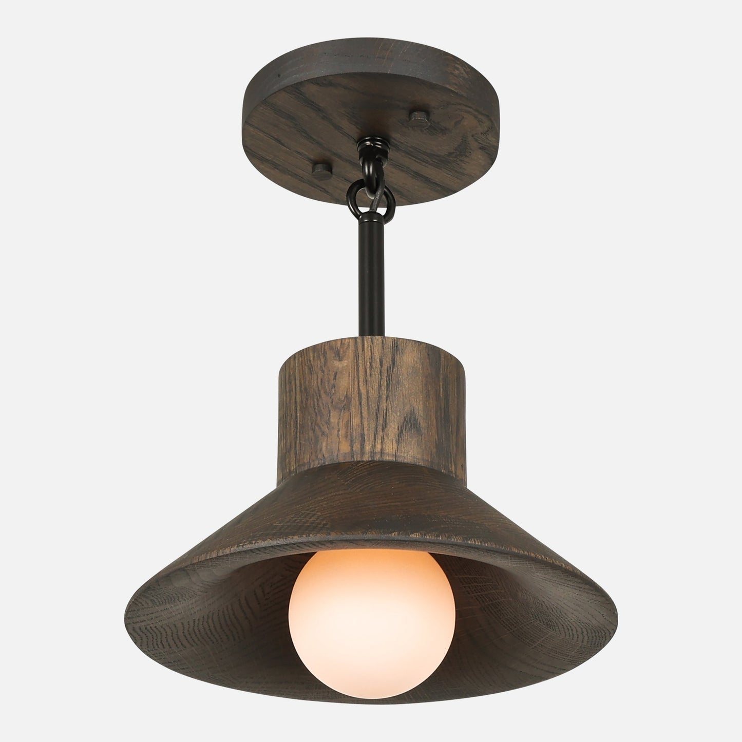 Wood Hood Flush Mount