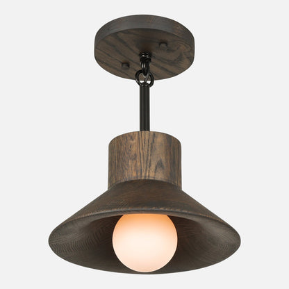 Wood Hood Flush Mount