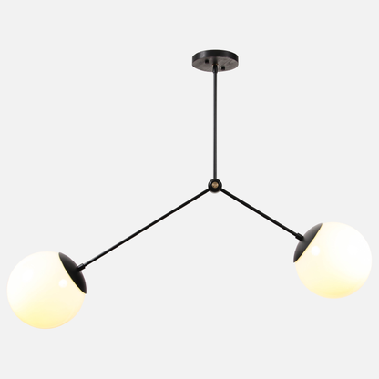 Branch Chandelier with Globes 8"