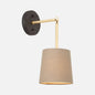 Link Sconce with Linen Shade