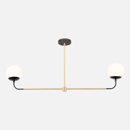 Slope Chandelier with Globes
