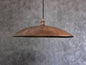 Oxidized Copper Flat Pendant Light