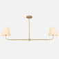 Slope Chandelier with Taper Shades